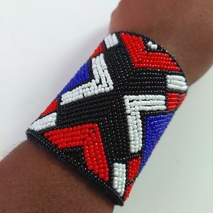 "Tilly" Adjustable Beaded Cuff